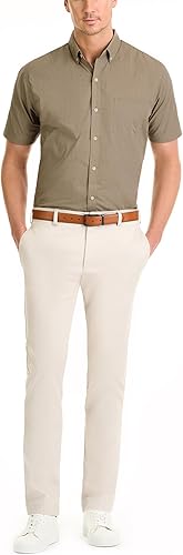 Van Heusen Mens Wrinkle Free Short Sleeve Button Down Check Shirt - Image 3